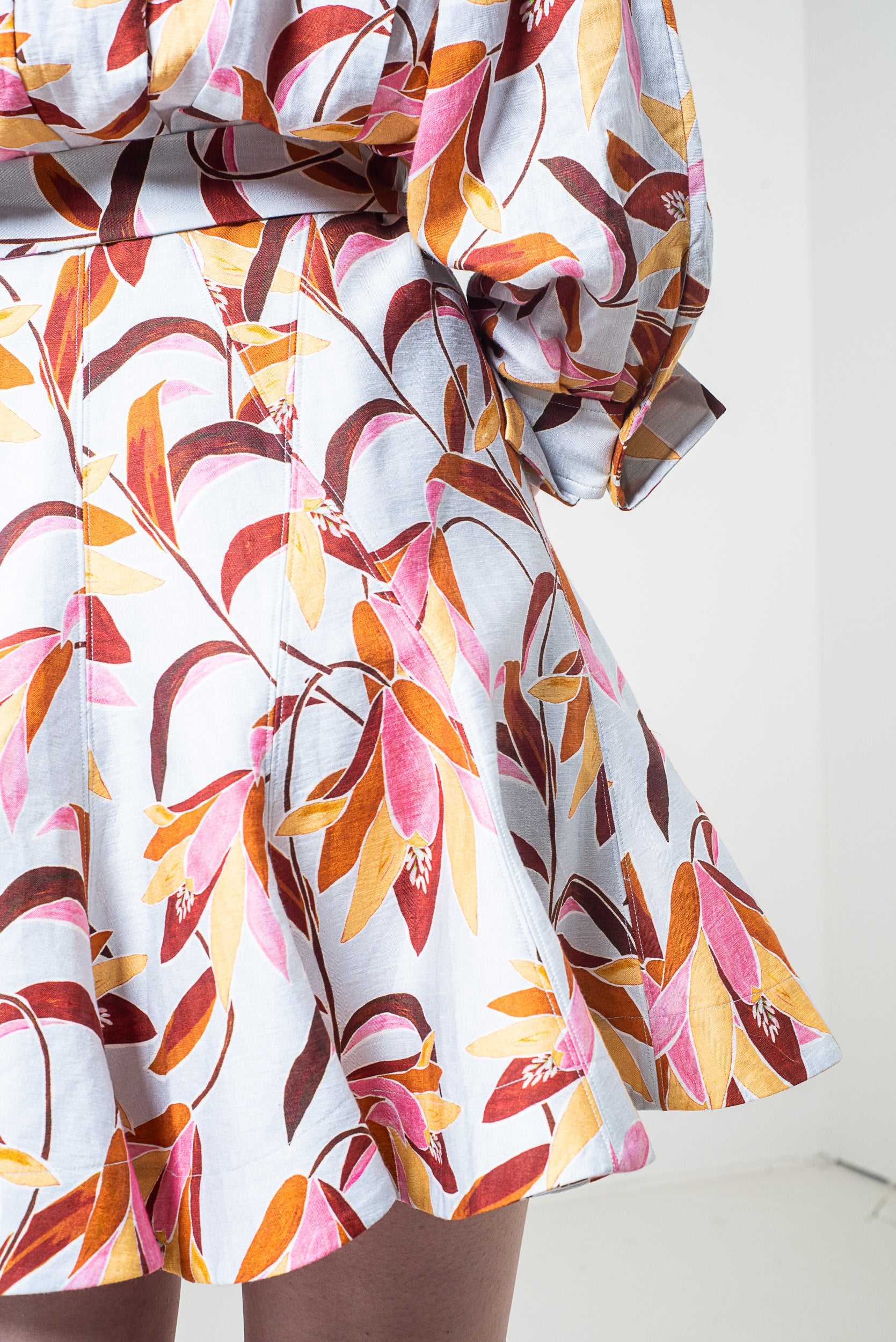 Northbrook Belted Viscose/Linen/NylonMini Dress