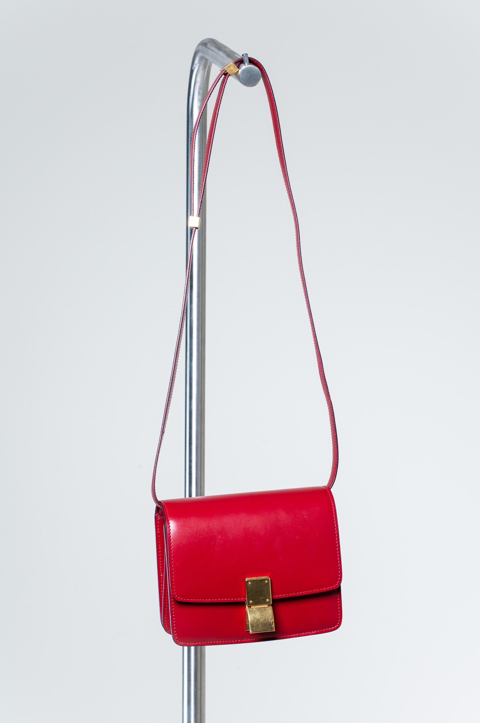 2015 Classic Box Red Crossbody Bag