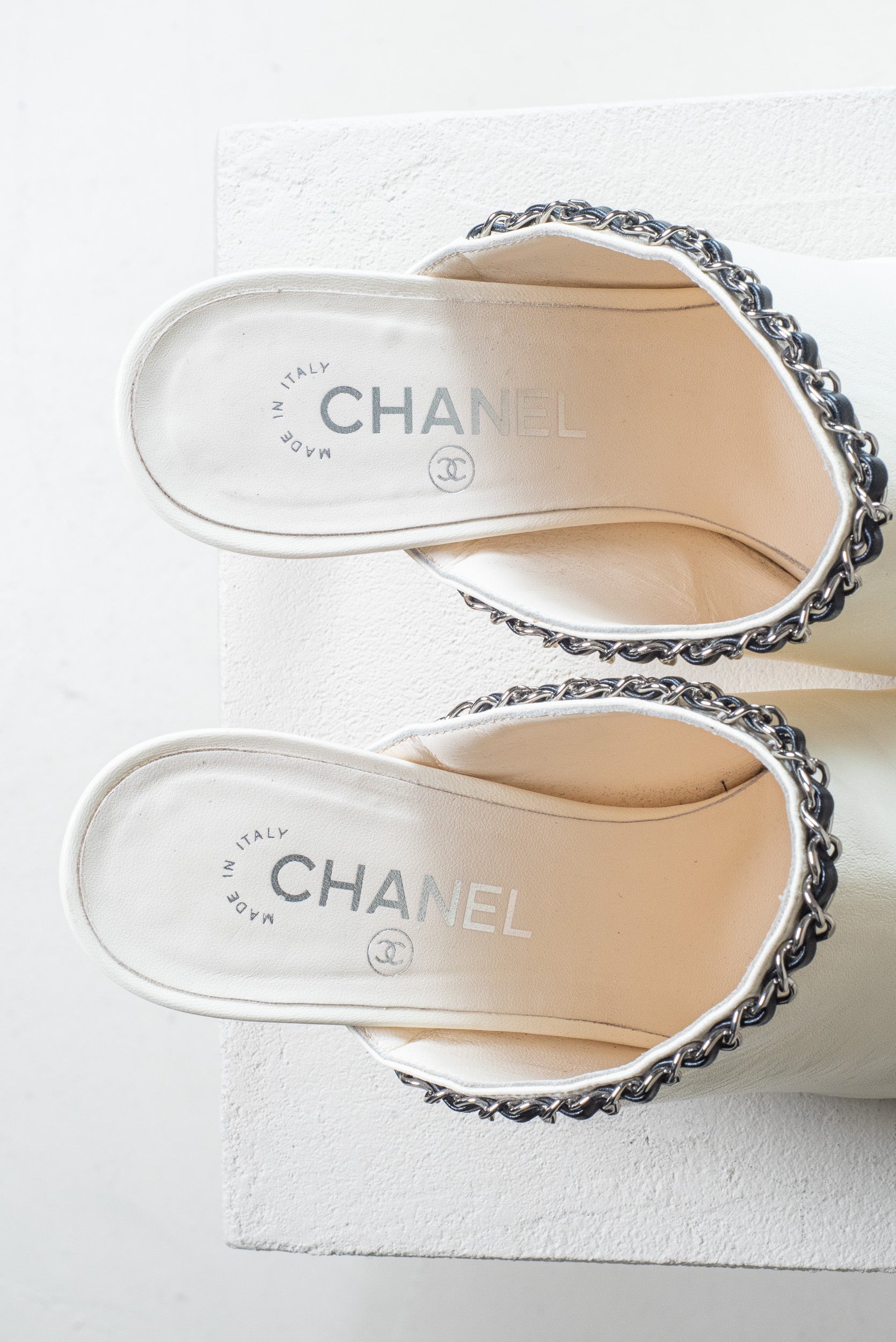 Chain Cap Toe CC Mules