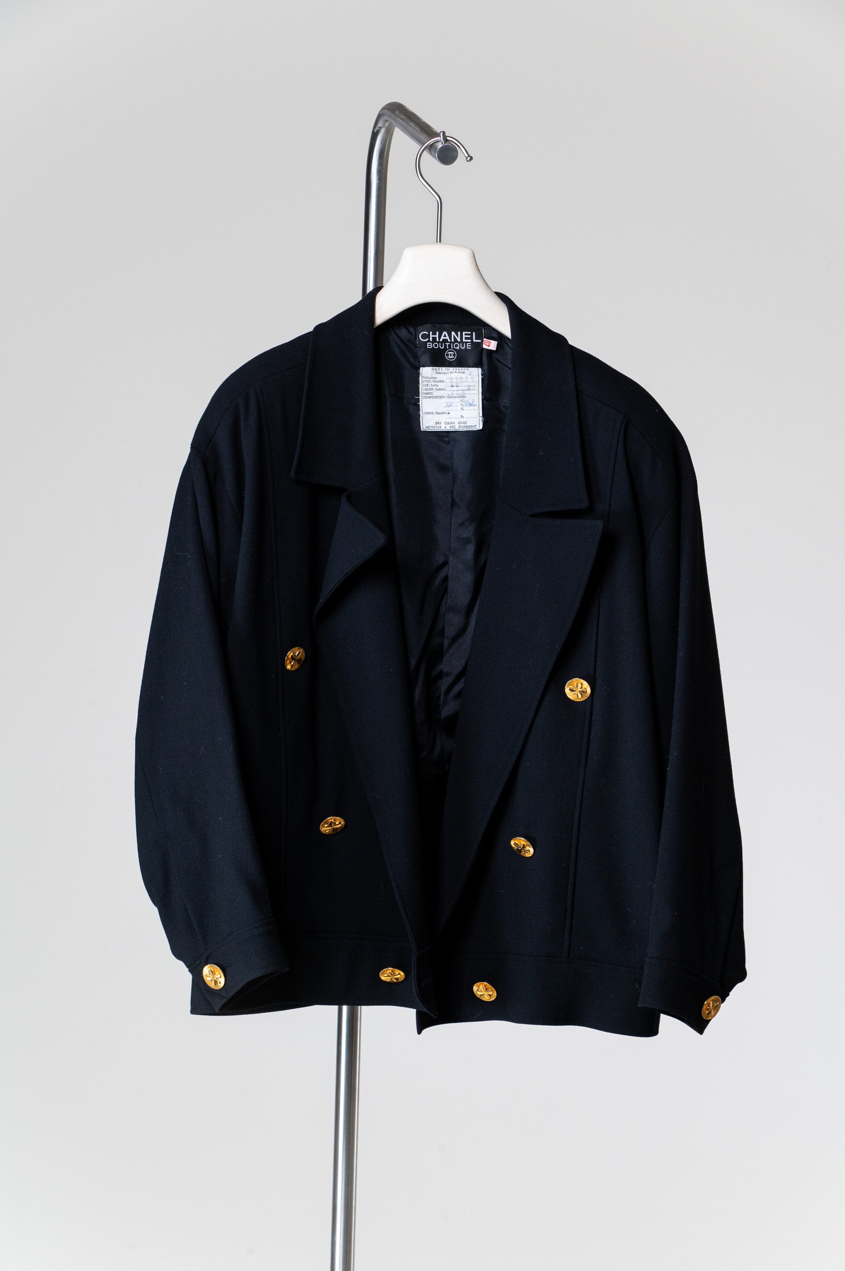 Vintage Black Wool Lucky Jacket