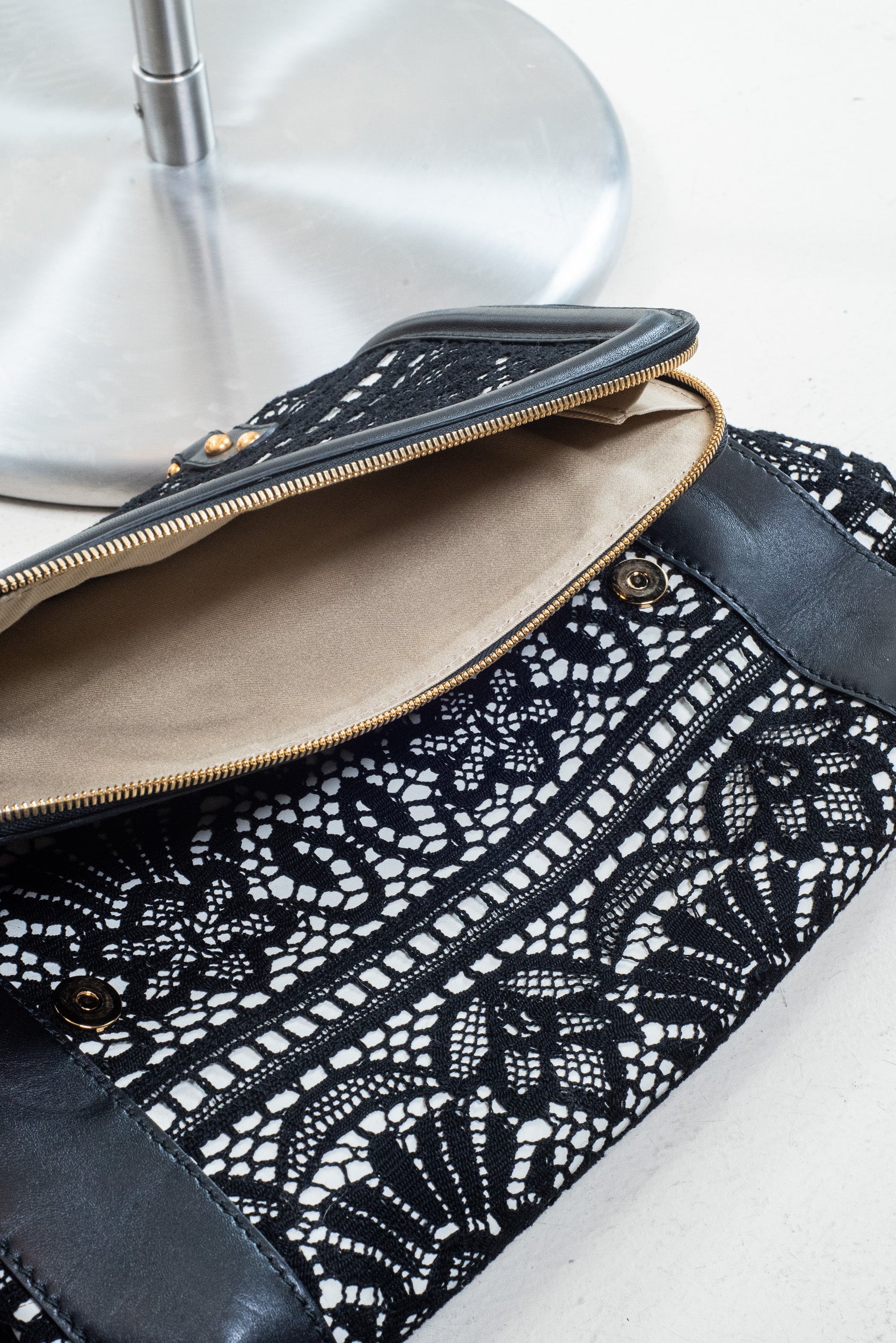 Interior view of Dolce & Gabbana Miss Sicily Shoulder Bag 