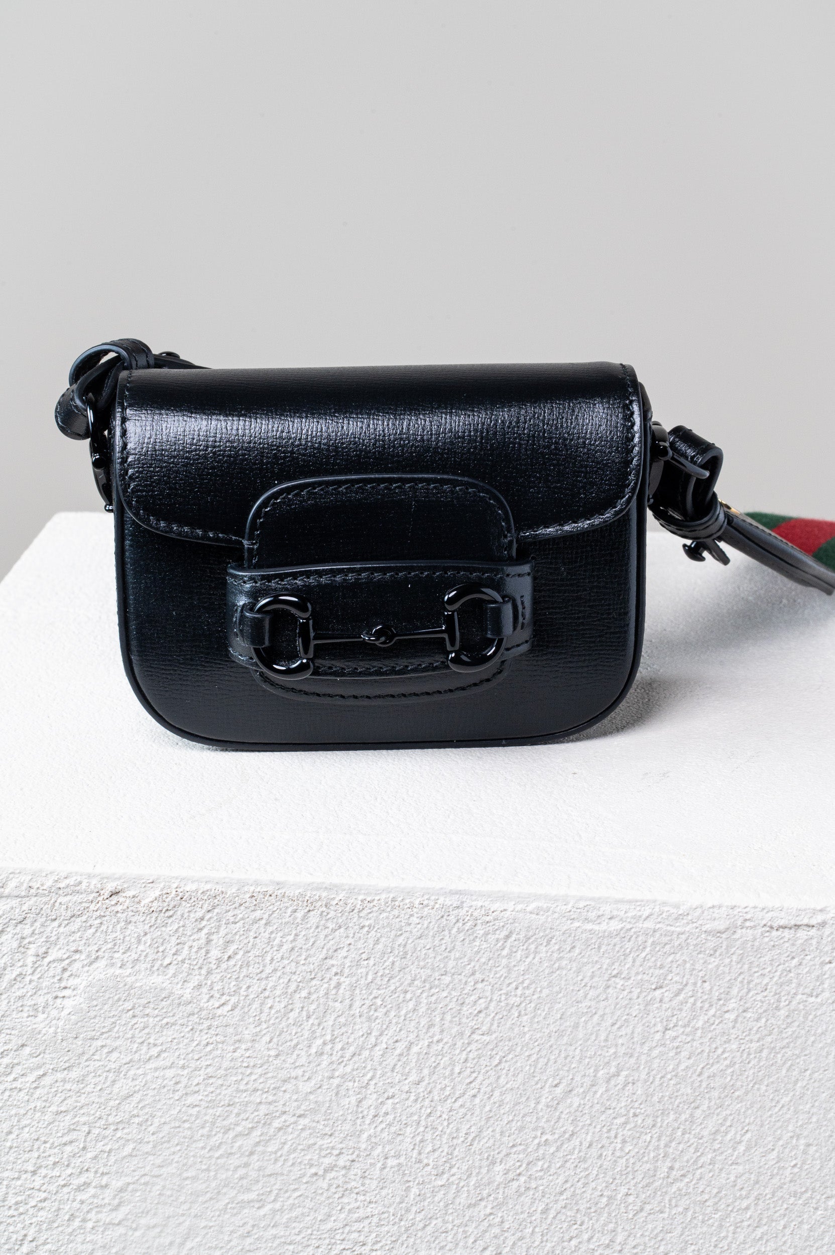 1955 Black Mini Horsebit Crossbody Bag
