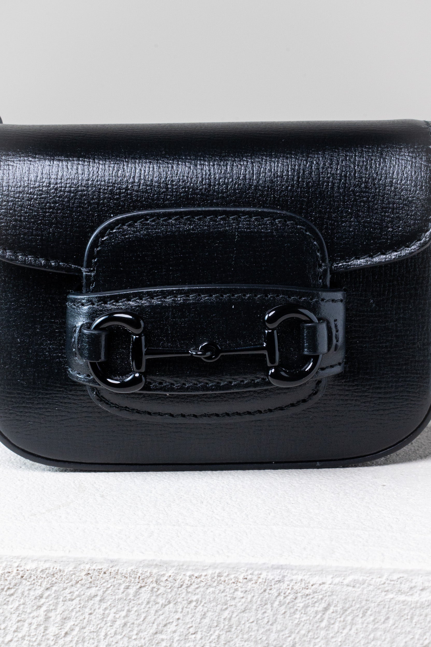 1955 Black Mini Horsebit Crossbody Bag