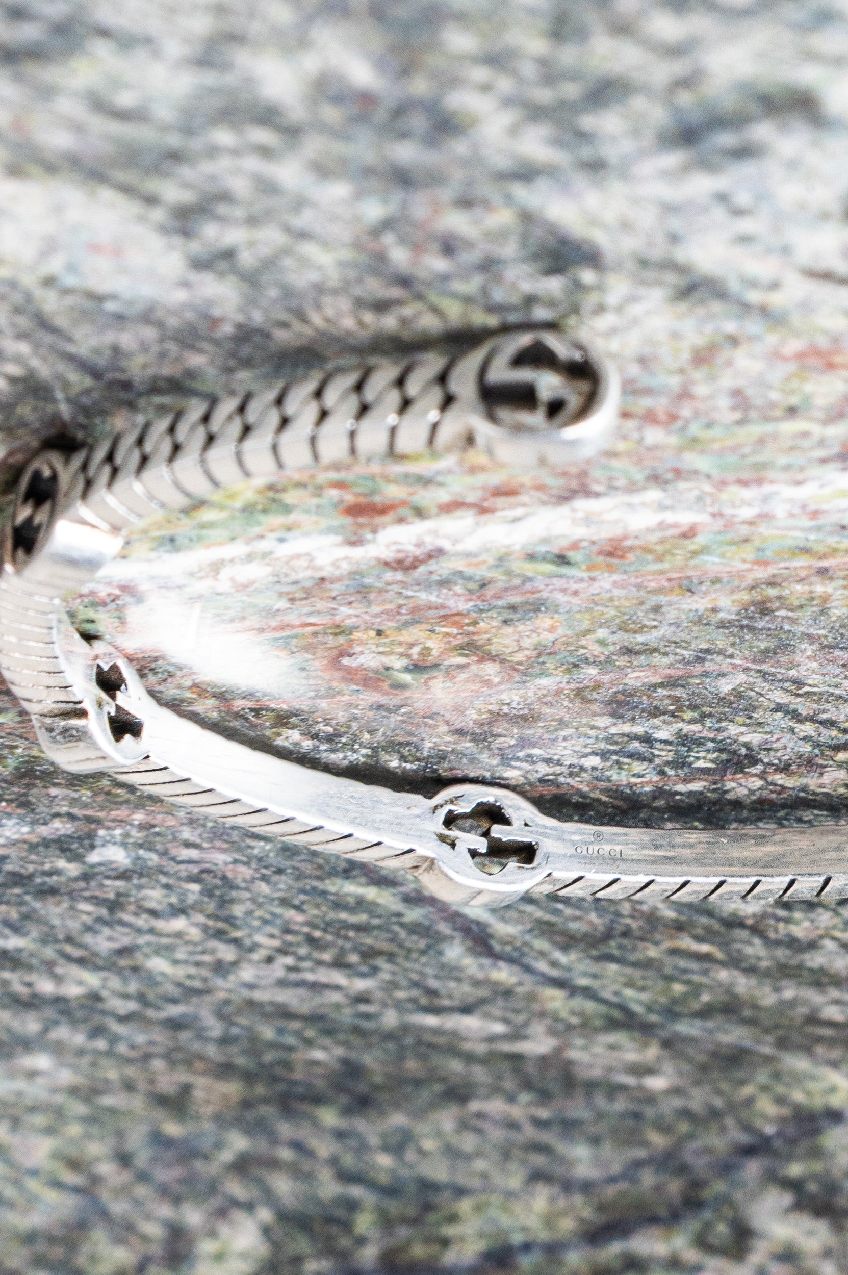 Sterling Silver Interlocking Cuff Bracelet