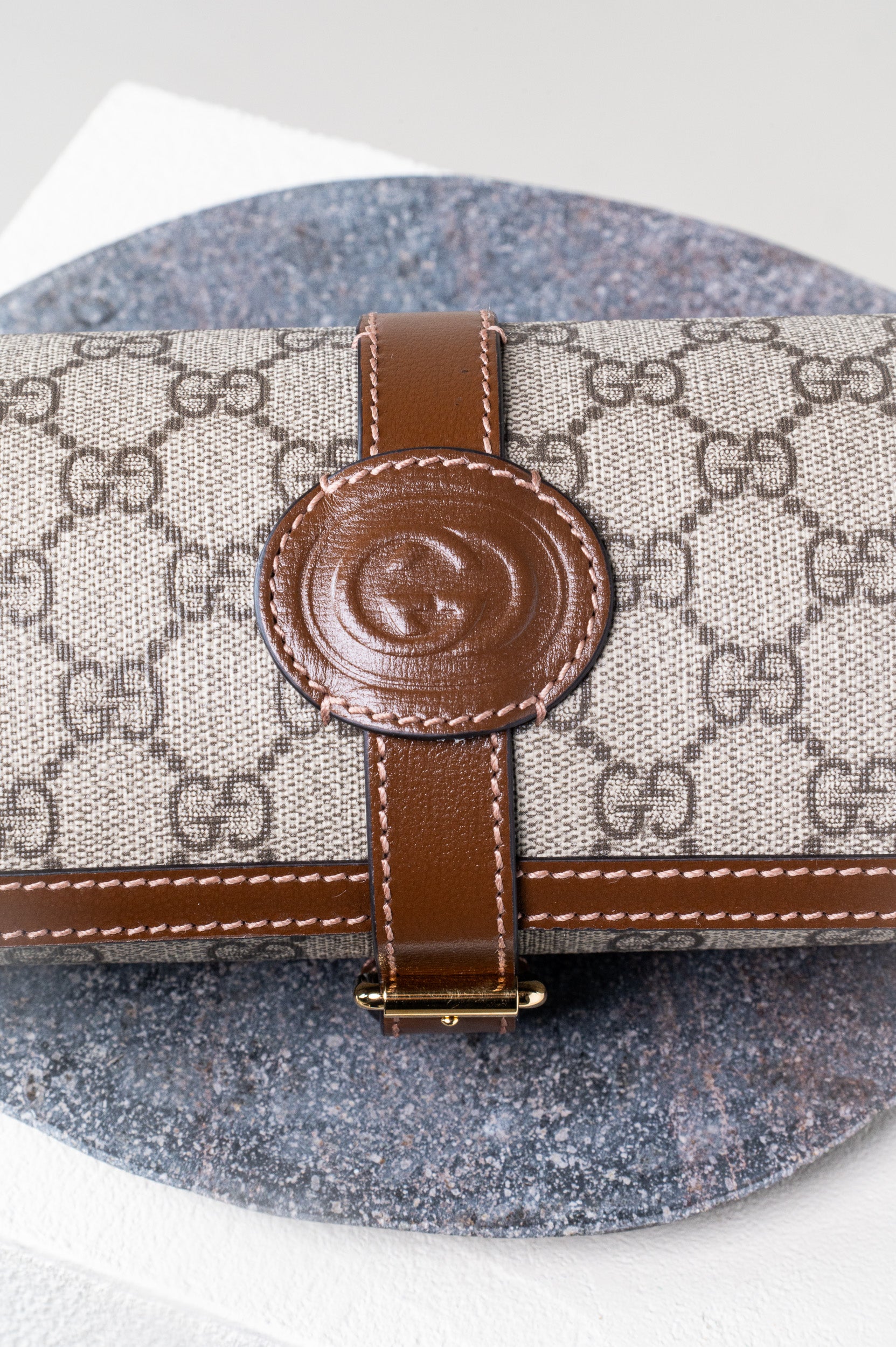 GG Monogram Watch Travel Case