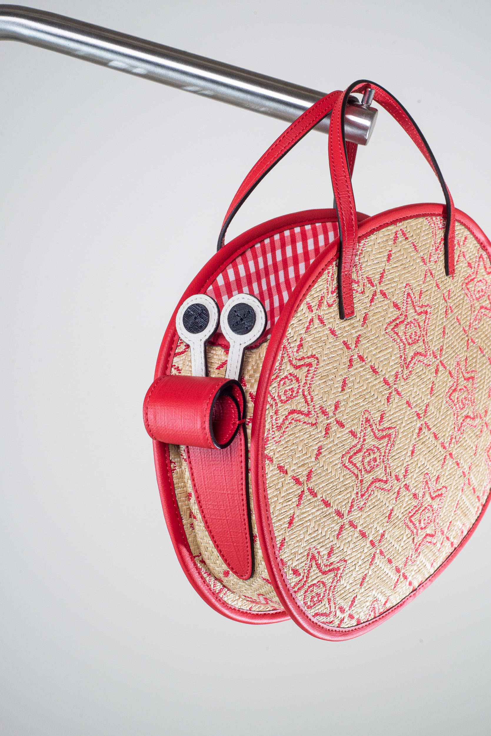 Girls' Raffia Snail Tote Bag