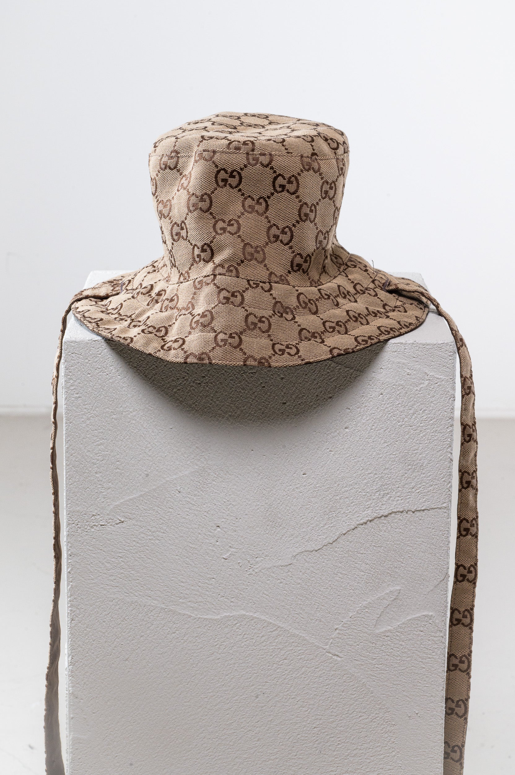 Brown Canvas Reversible Bucket Hat