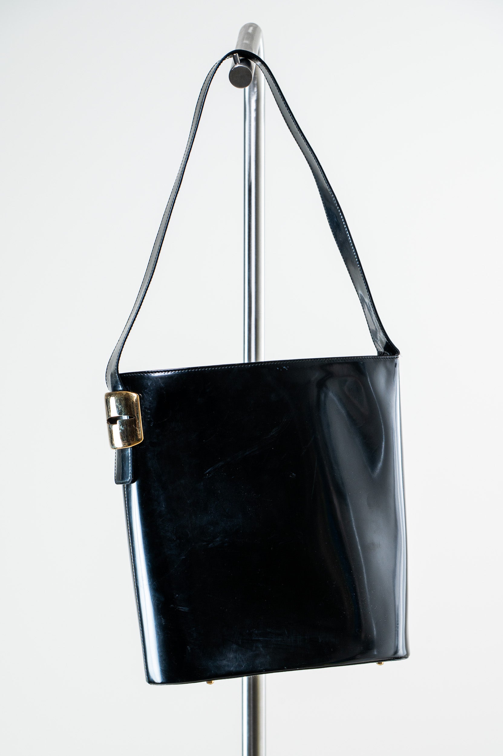Tom Ford Era Black Structured Bucket Bag