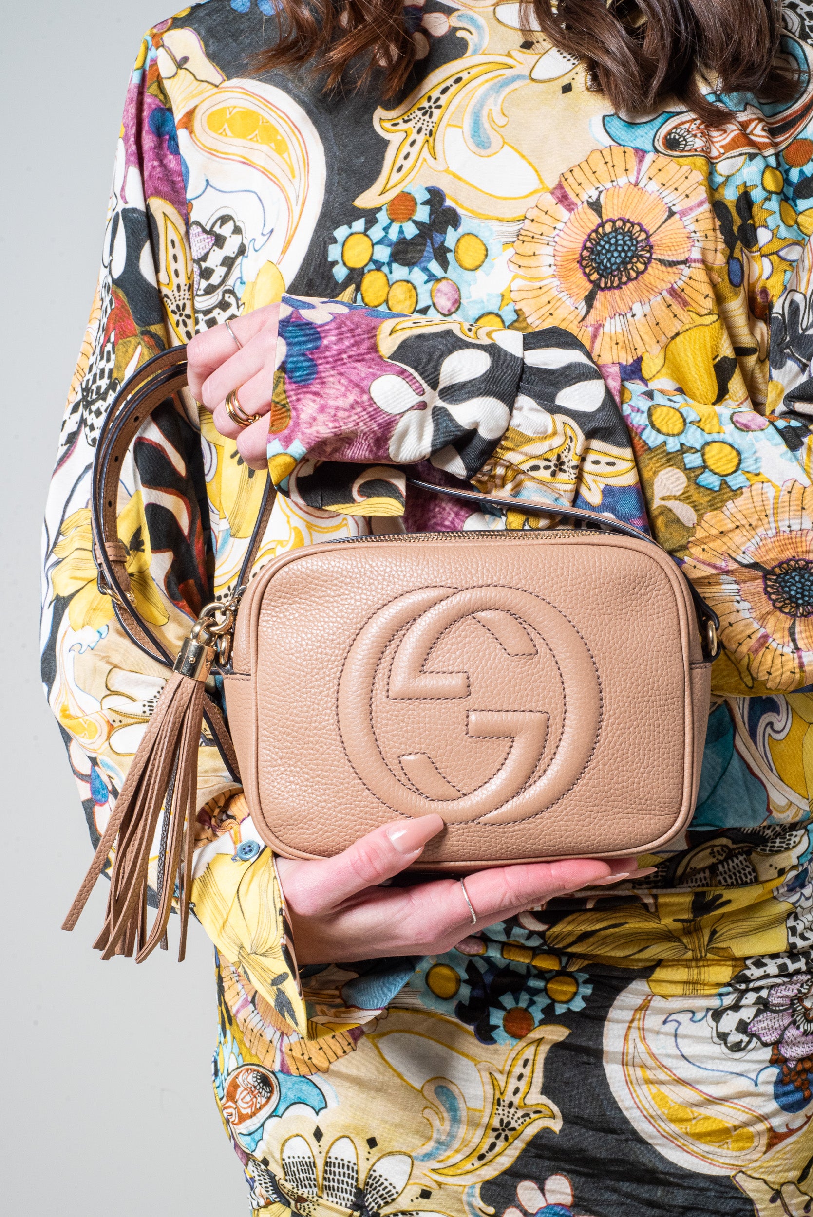 Tan Small Soho Crossbody Bag