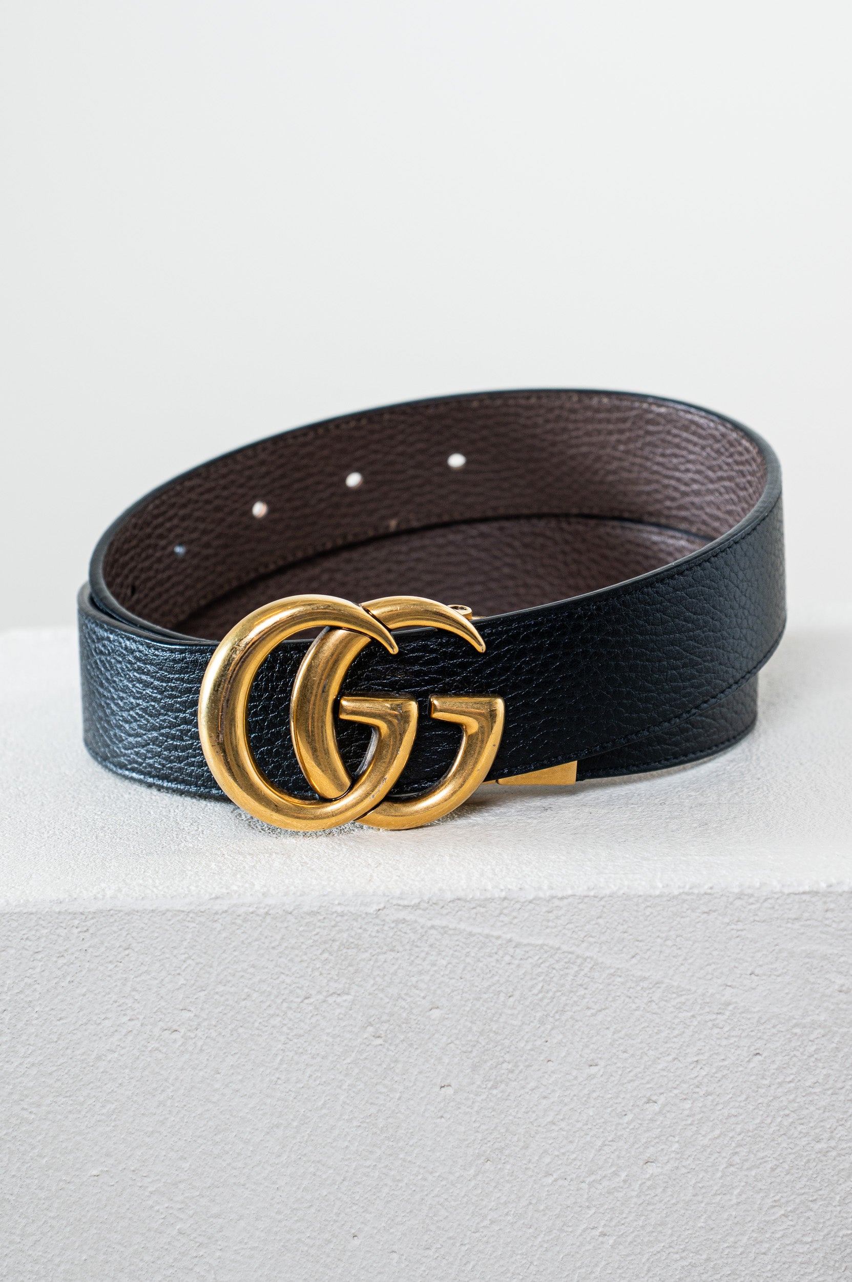 Reversible Black/Brown GG Marmont Belt