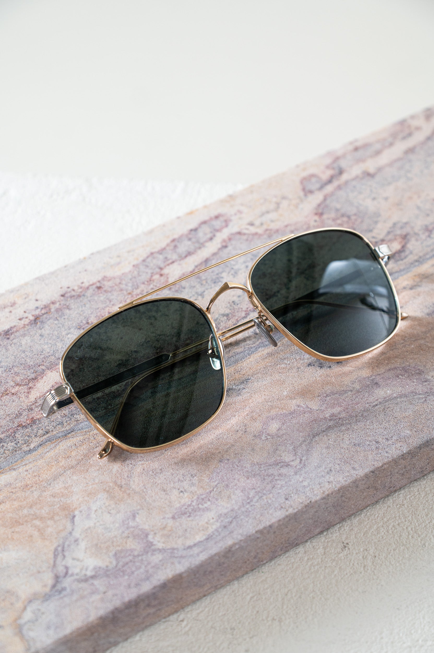 Gold Aviator Sunglasses Metal