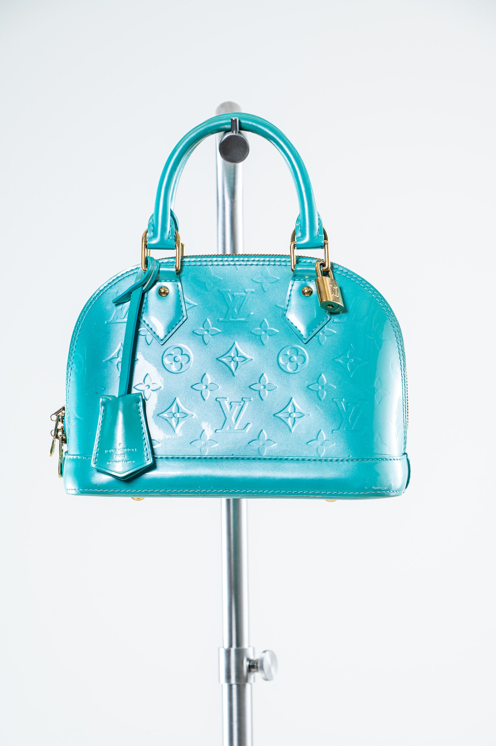 Green Vernis Alma BB Crossbody