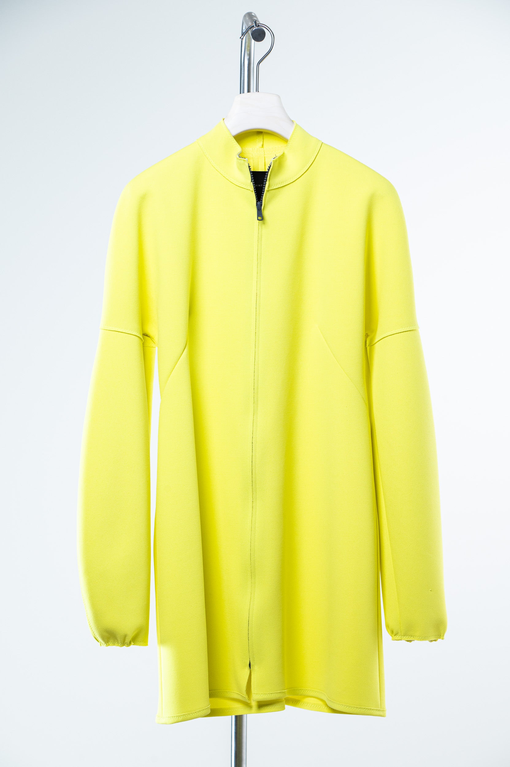 Bright Yellow Bubble Sleeve Dress