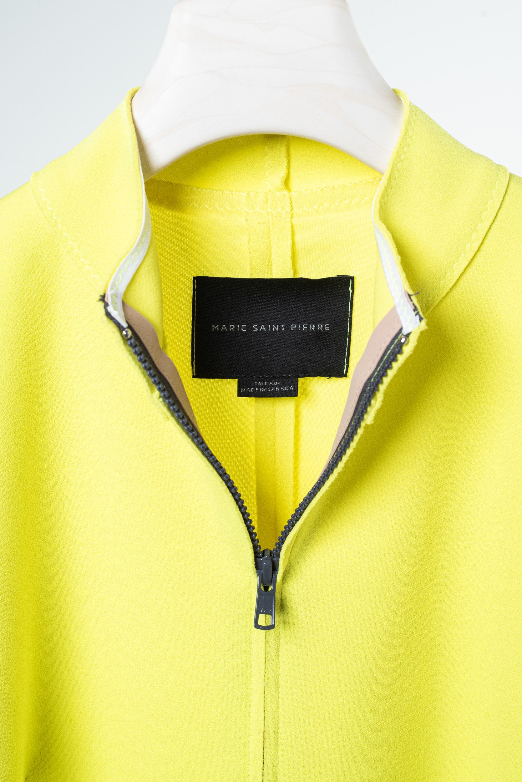 Bright Yellow Bubble Sleeve Dress