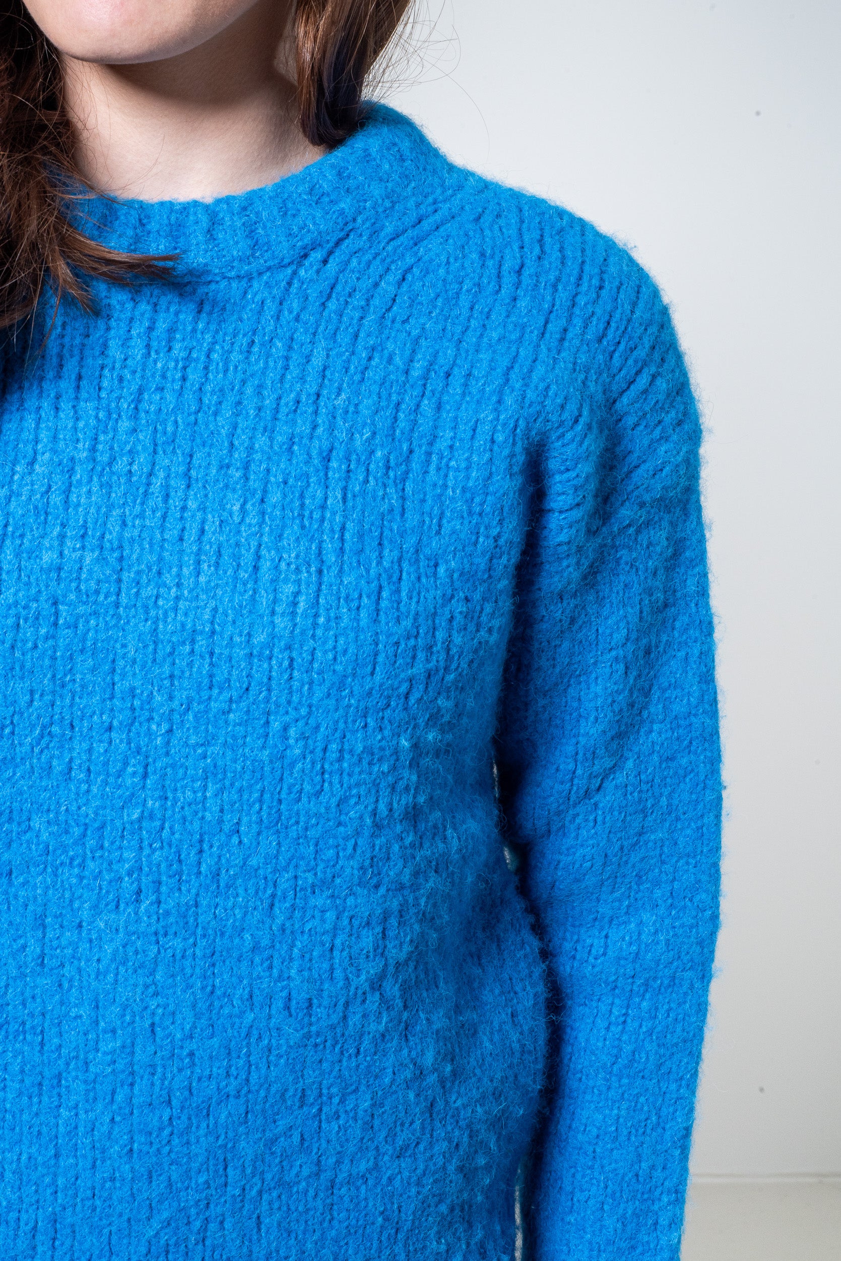 Royal blue Wool Crew Neck