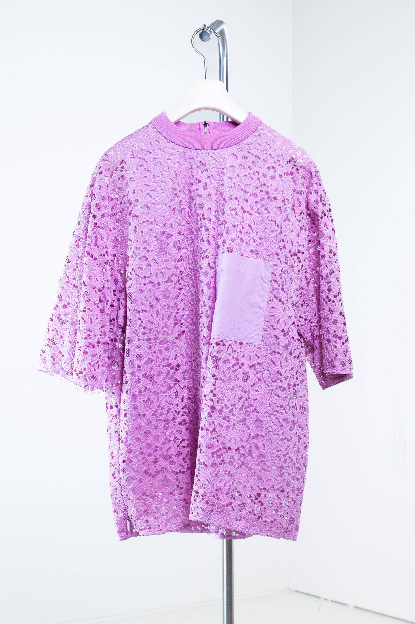 Pink Layered Lace T-Shirt