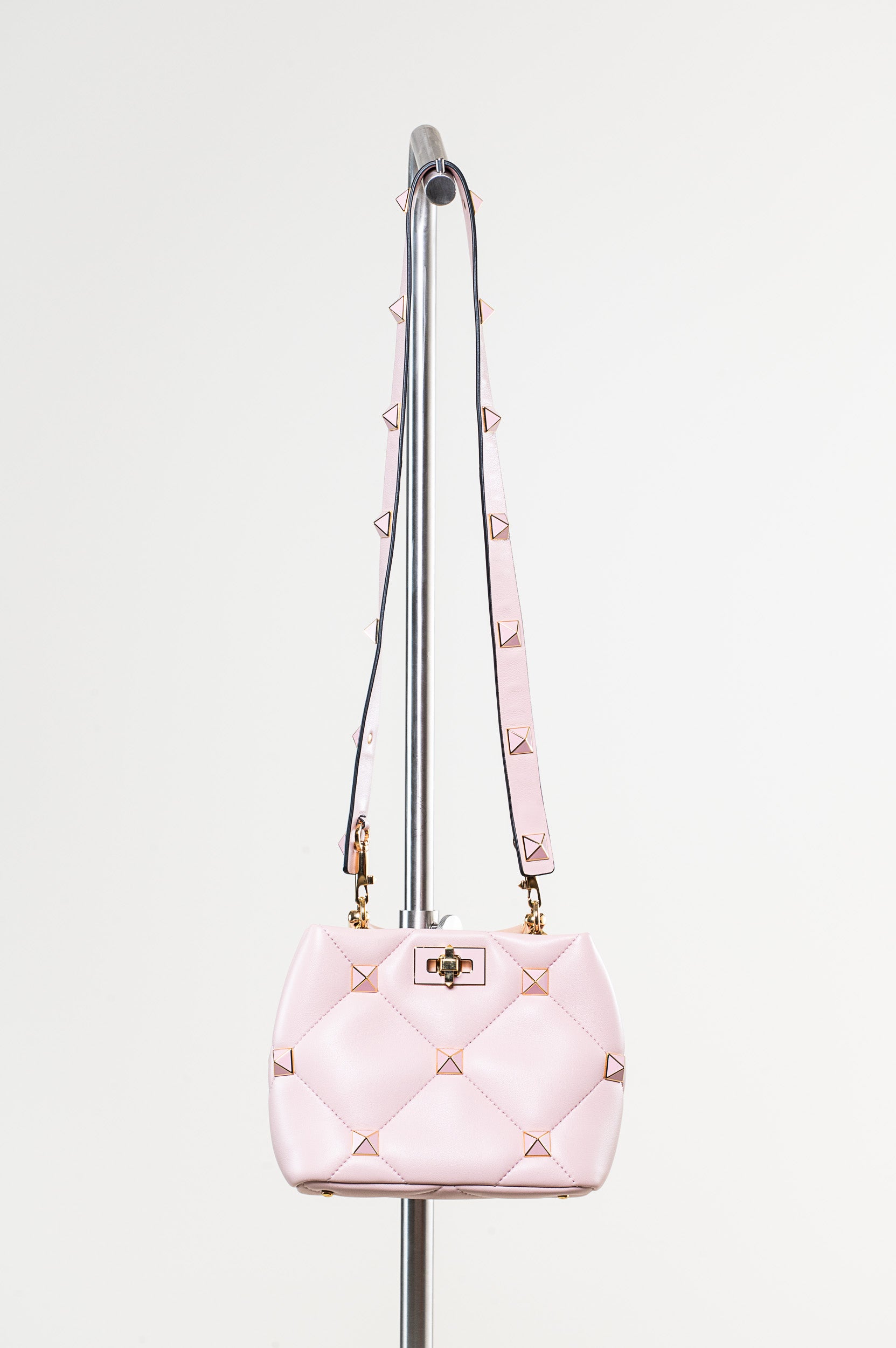 Pink Roman Stud Top Handle