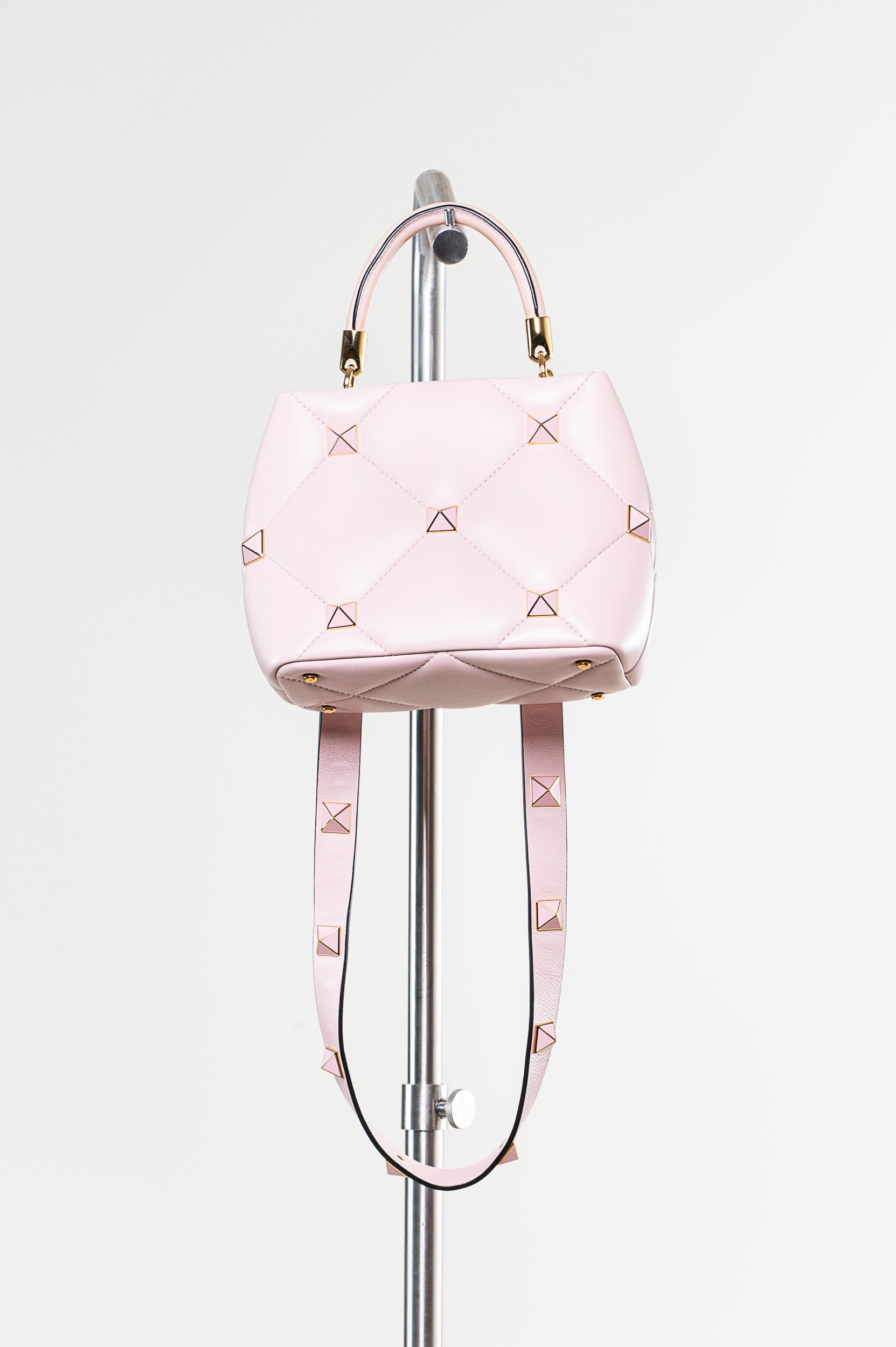 Pink Roman Stud Top Handle