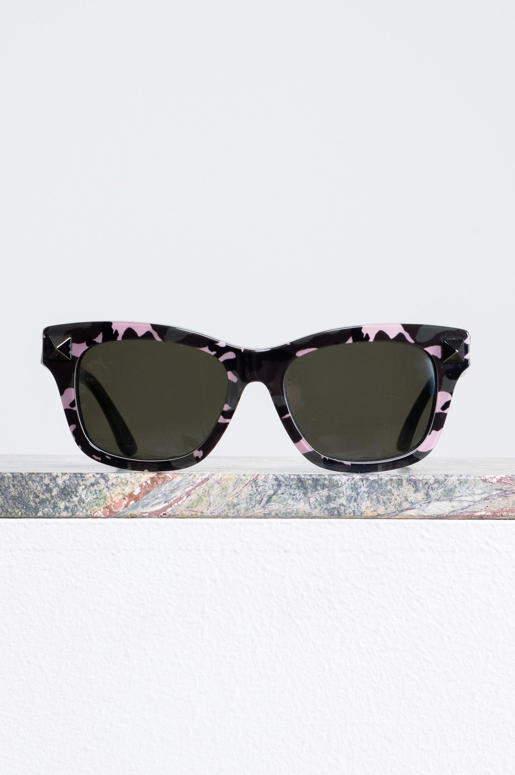 Camo Rockstud Accents Wayfarer Sunglasses