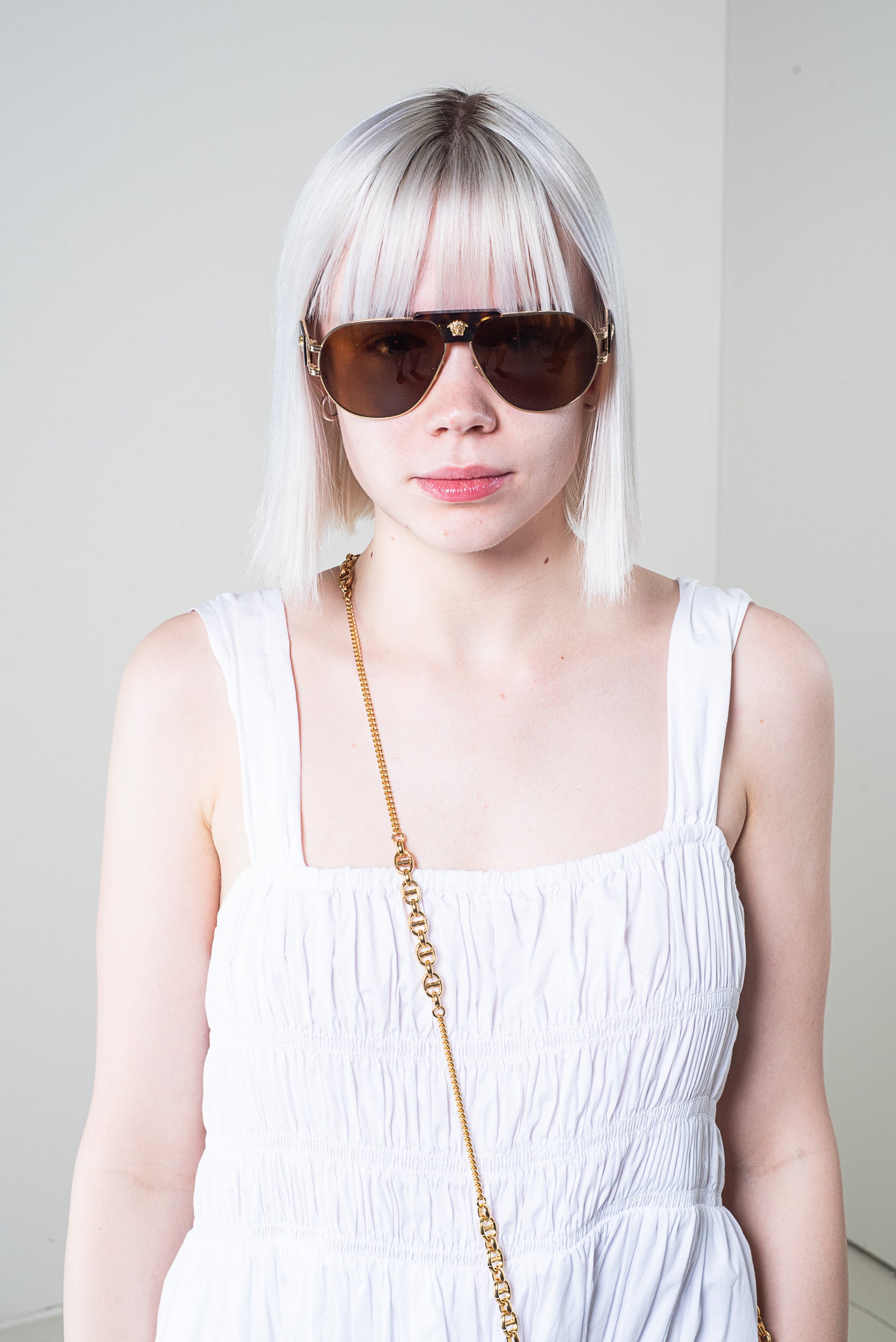 Tortoise Meduse Aviator Sunglasses Plastic/Metal