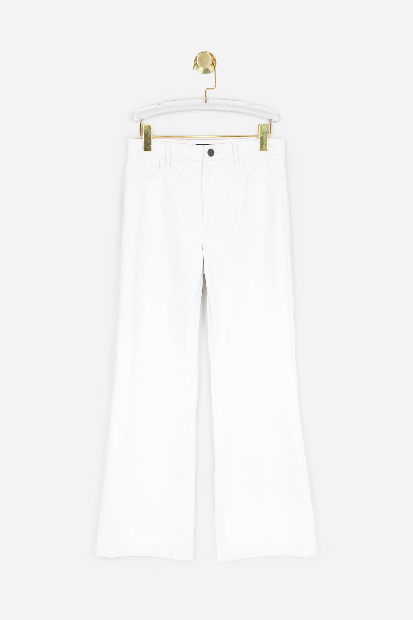 White Vegan Leather Pants - So Over It Luxury Consignment