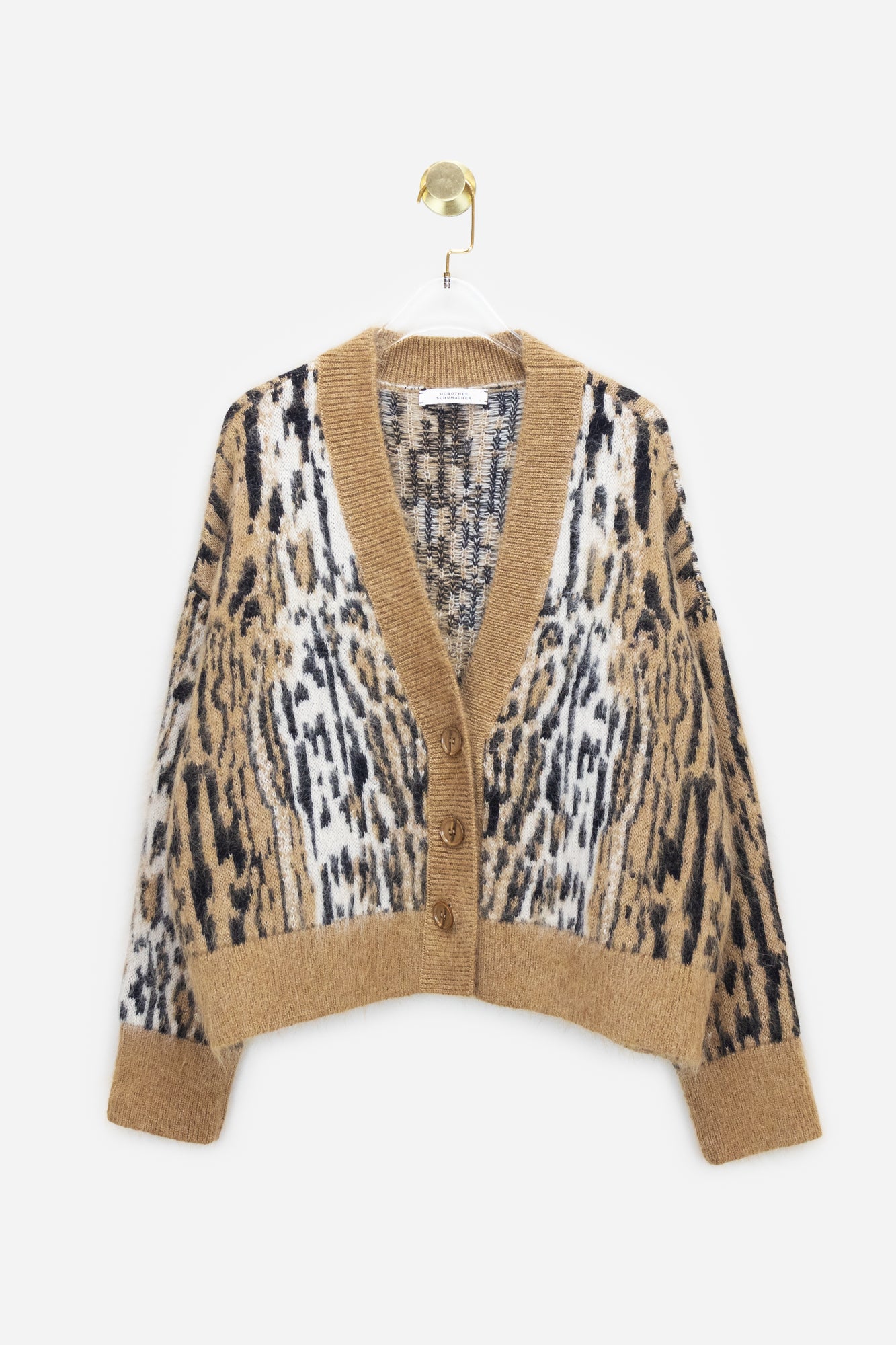 Animal Print Knit Cardigan - So Over It Luxury Consignment