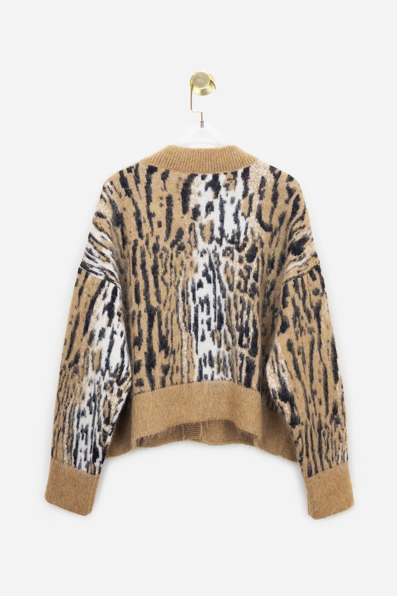 Animal Print Knit Cardigan - So Over It Luxury Consignment