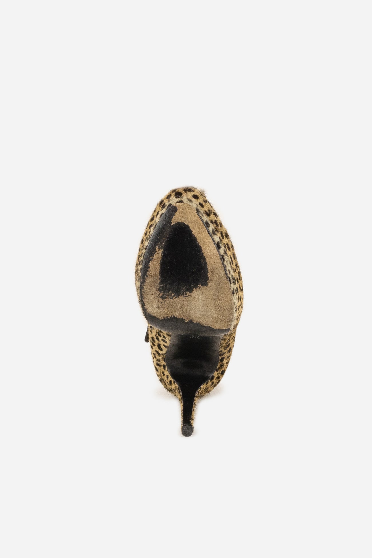 Eva Calf Hair Cheetah Print Platform Booties - So Over It Luxury Consignment