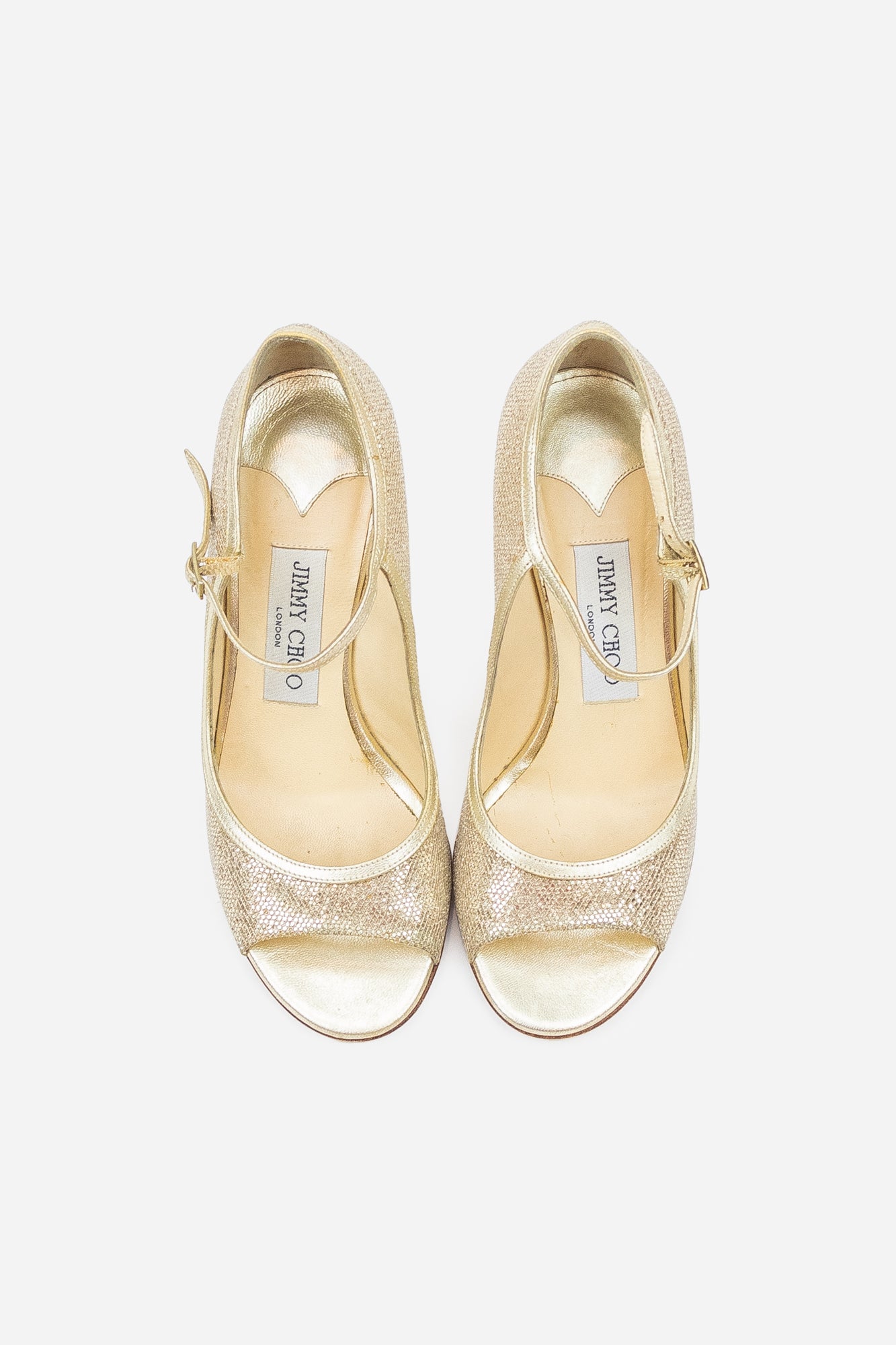 Jimmy choo gold wedding on sale shoes