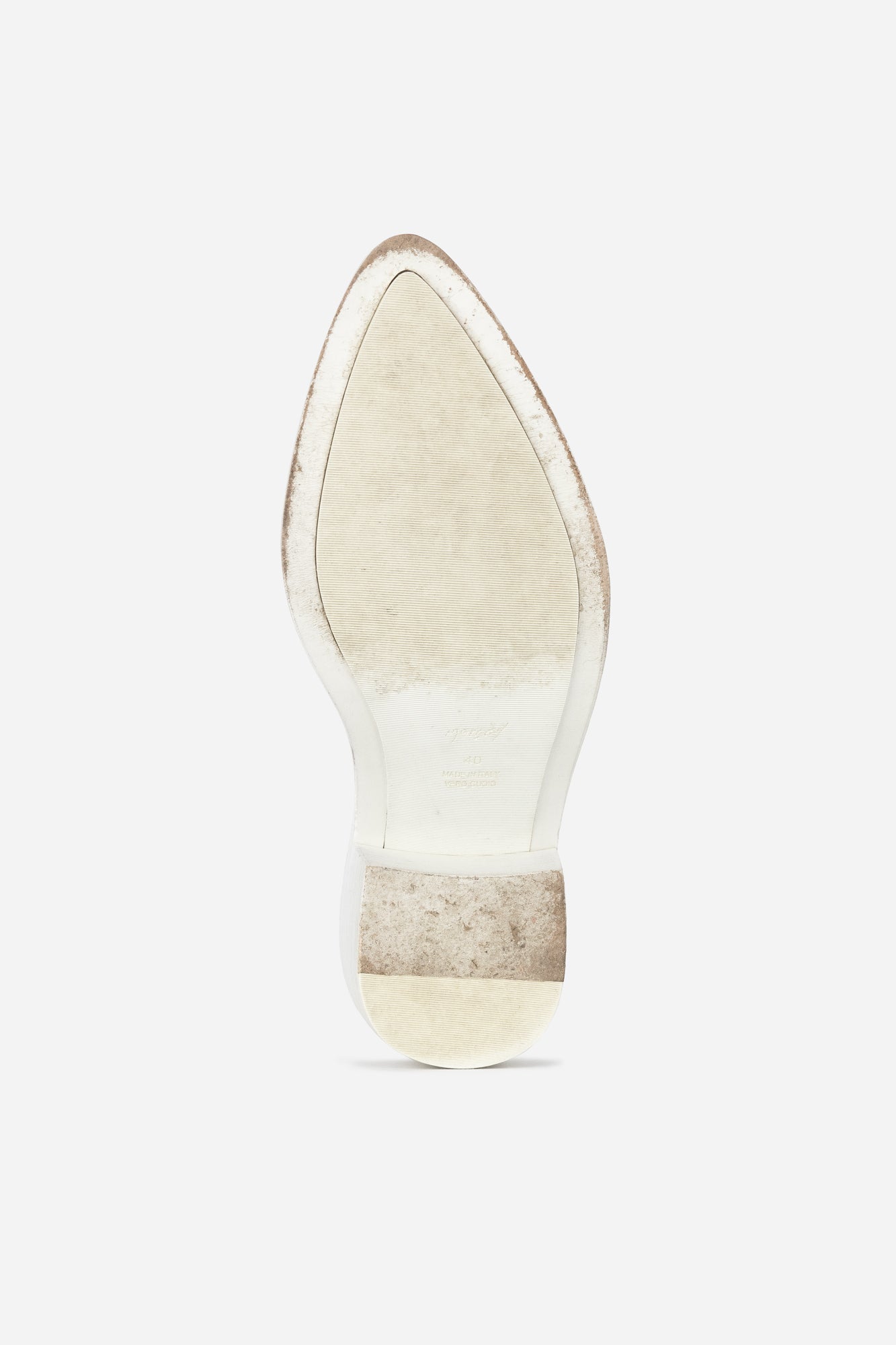 White Leather Coneros Boots - So Over It Luxury Consignment