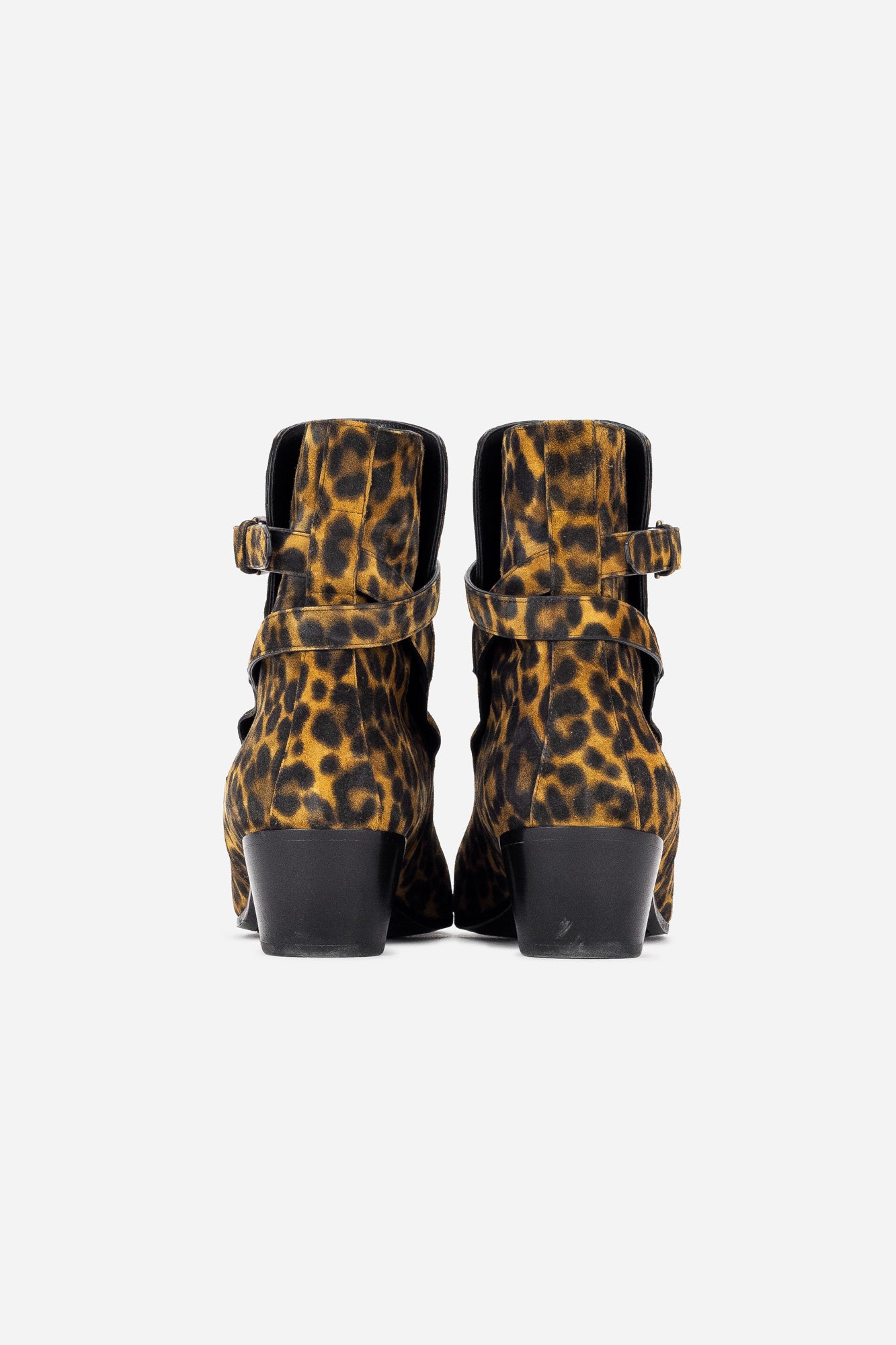 Suede Leopard Print Western Boots - So Over It Luxury Consignment